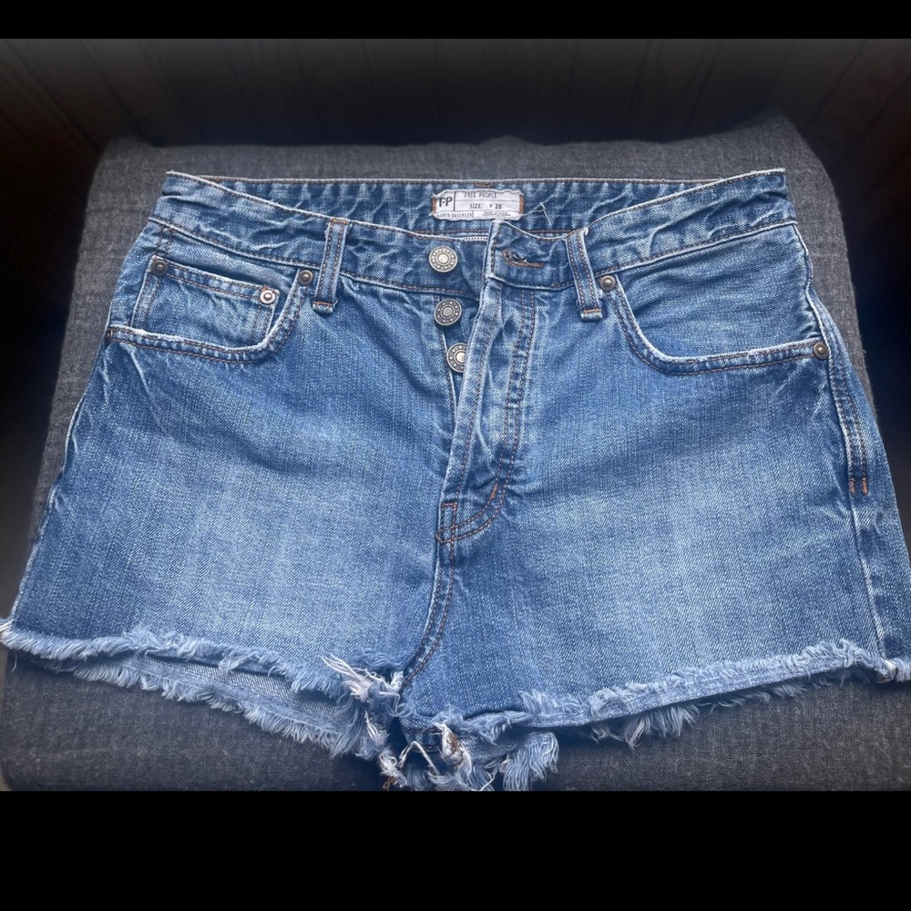 Free people denim shorts